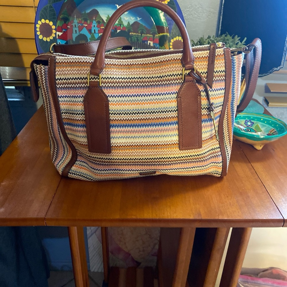 Multicolor Striped Women's Bag